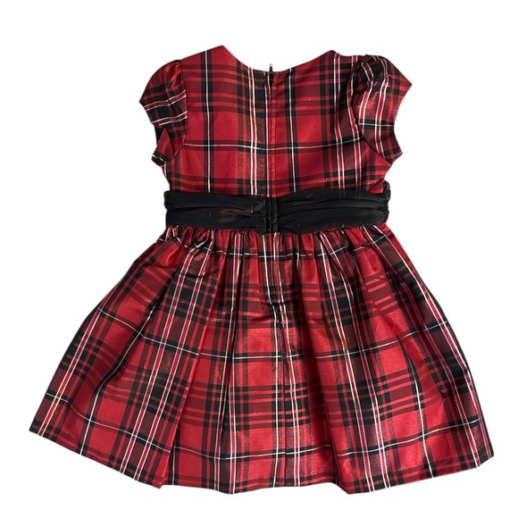 NWT-Bonnie Jean Red and Black Plaid Dress Set - Picture 2 of 5